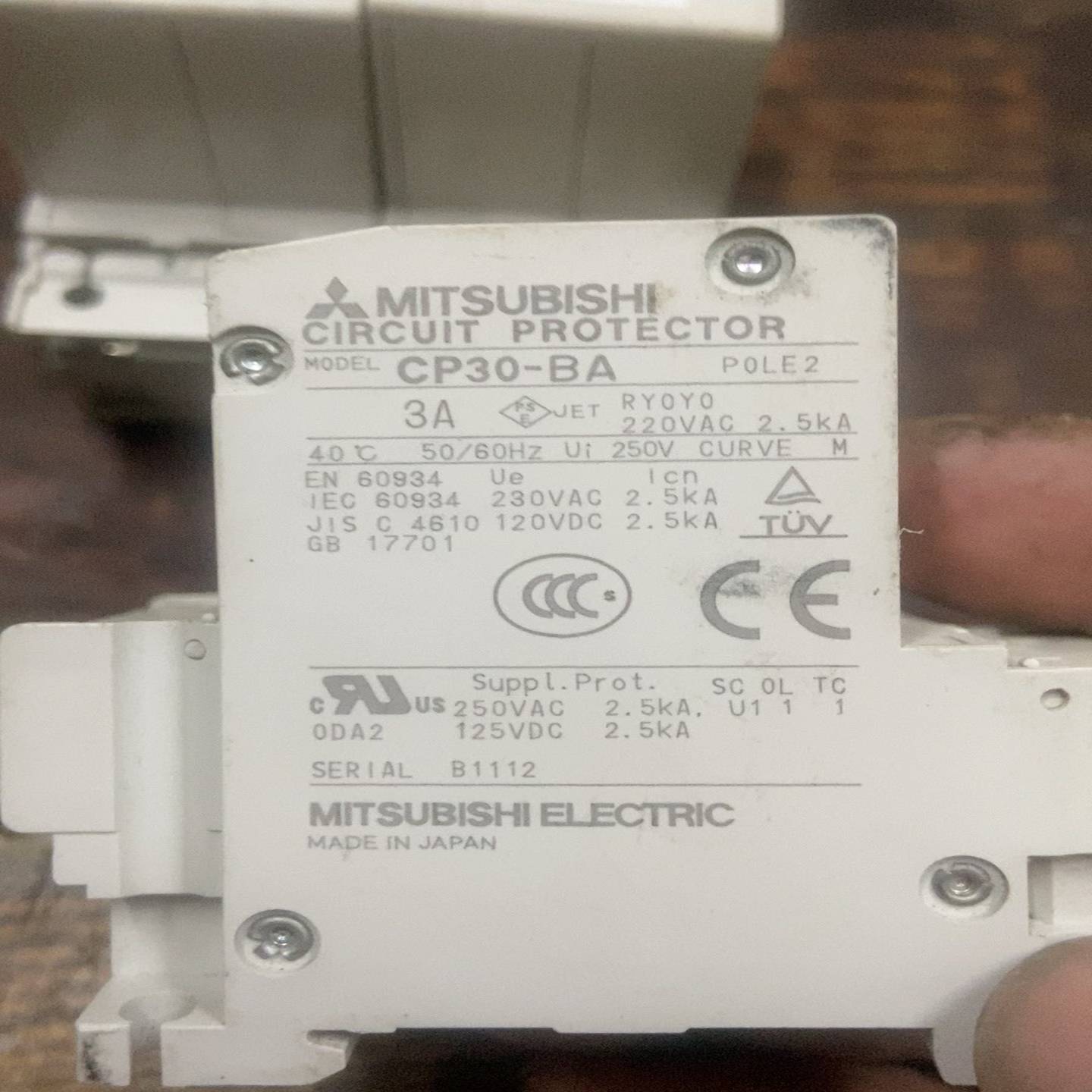 议价三菱断路器CP30-BA3安现货D/维修
