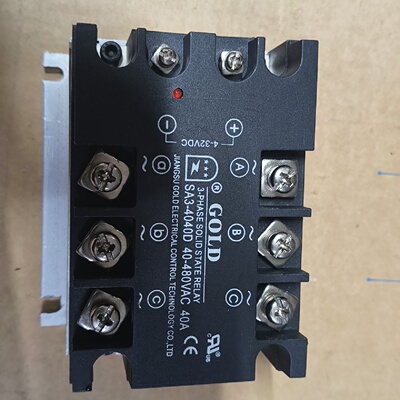寻GOLD三相固态继电器SA34040D40A大功率40