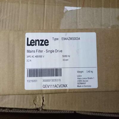 配件全新德国伦茨LENZE滤波器 E94AZMS0034议价