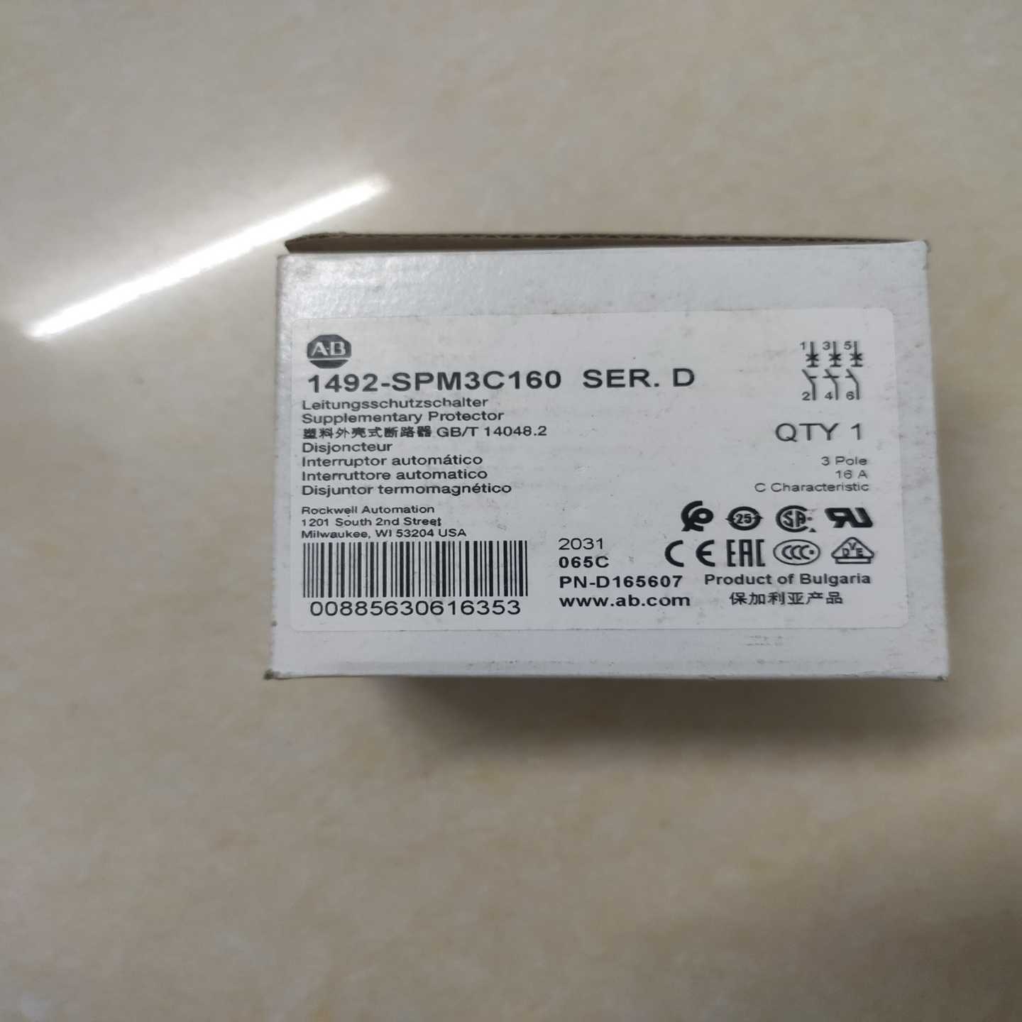 AB断路器1492-SPM3C160     9个(亚飞商行）