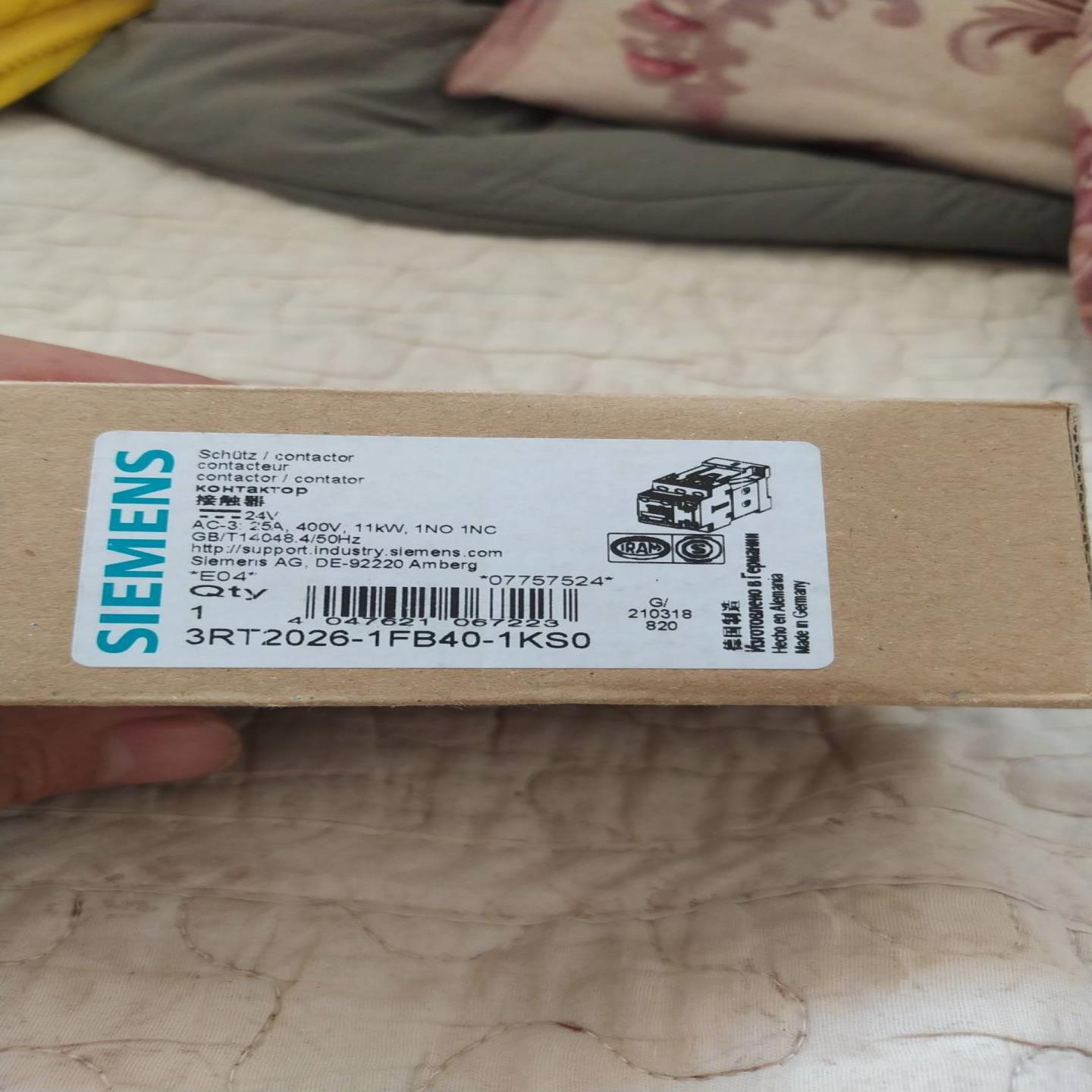 配件3RT2026-1FB40-1KS0西门子接触器原装德国进口现货议价