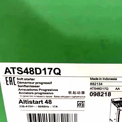 施耐德软启动ATS48D17Q原装正品230415V