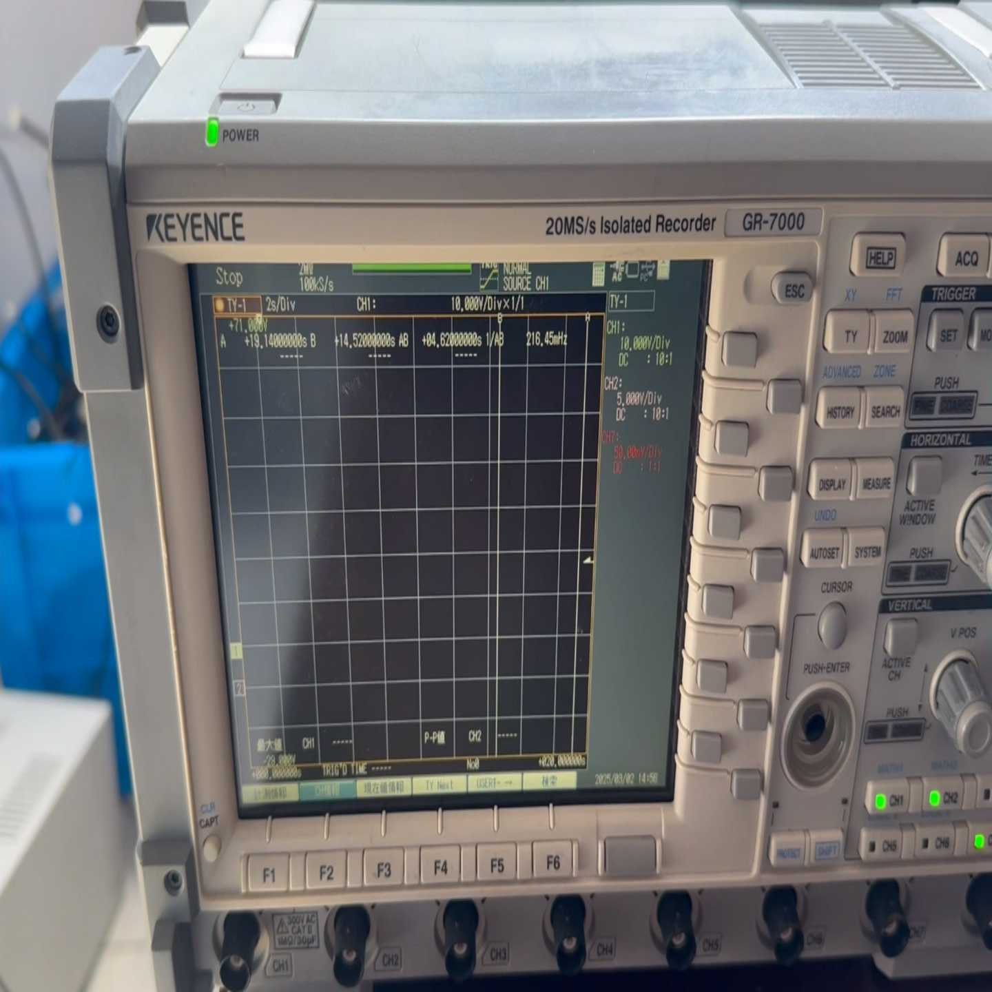 议价KEYENCEGR-7000示波器,20MS/s隔离记录仪现货P/维修