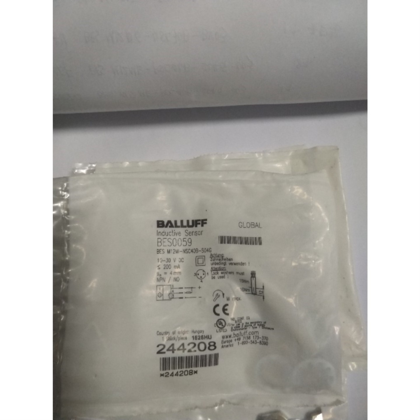 【请询价】全新原装巴鲁夫 BES0059 BES M12MI-NSC40B-S04G 现货