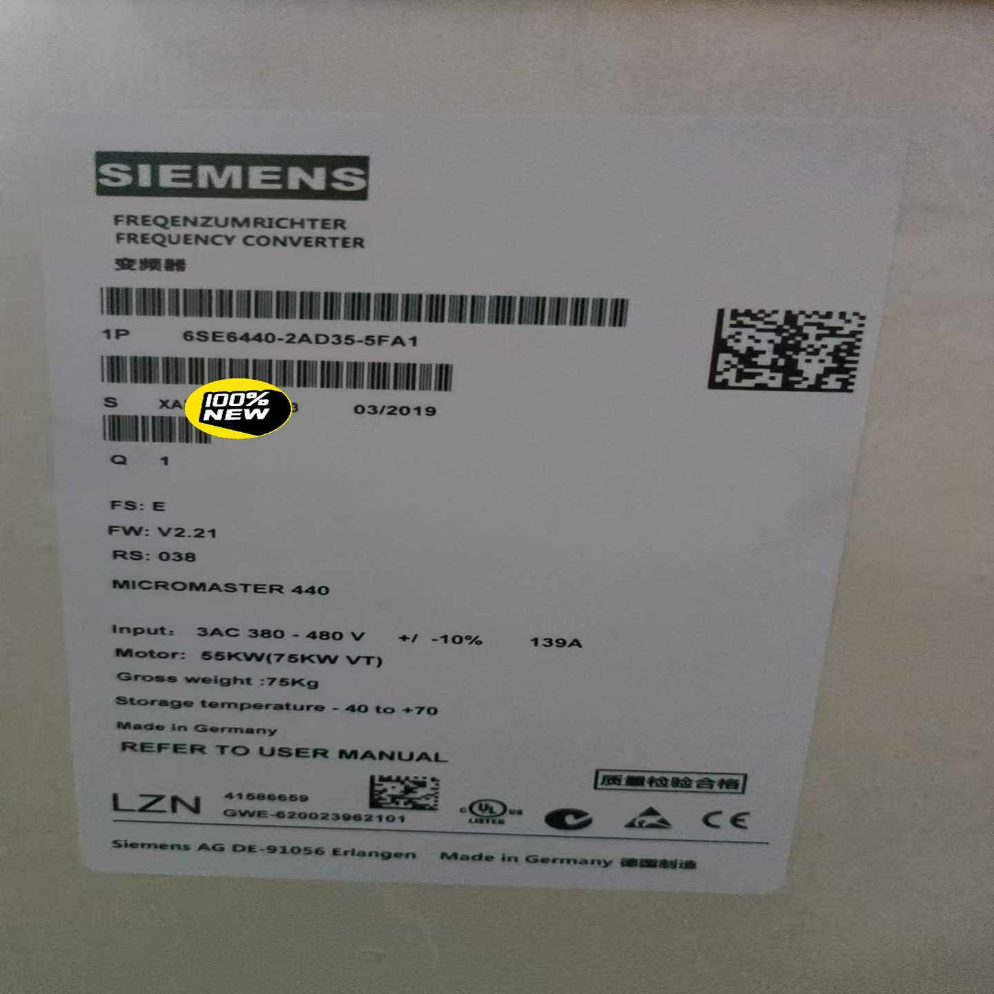 6SE6440-2AD34-5FA1MM440变询价