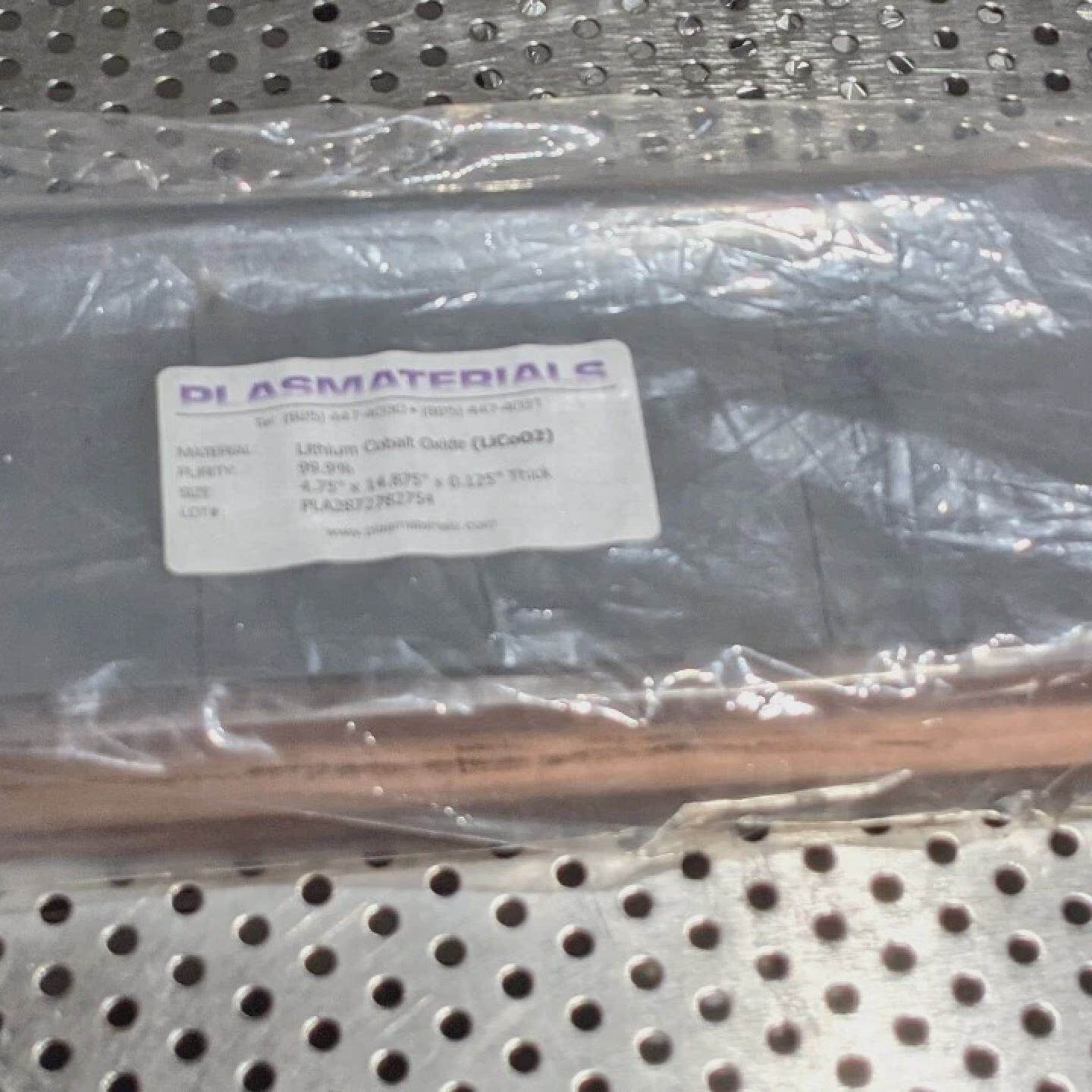Neuf plasmaterials Lithium Cobalt Oxyde Toussoter Cible LiCo - 实物图