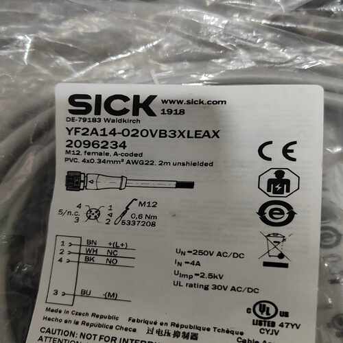 咨询-当天发货SICK西克YF2A14-020VB3XLEA