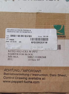 1Pc Nuevo Amplificador De Interruptor KFD2SR2Ex1.W KFD2SR2Ex