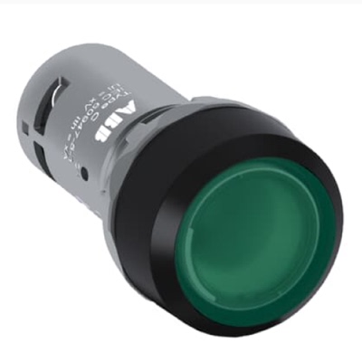 议价原装ABB带灯塑料圈绿色平头按钮  CP1-13G-10   230VAC/DC