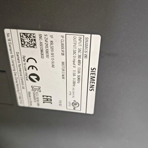 溢价-V90变频器3.5KW型号6SL32105EE1