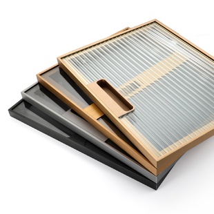 极简金色铝合金玻璃柜门定制窄边书柜酒柜门广东专业制作