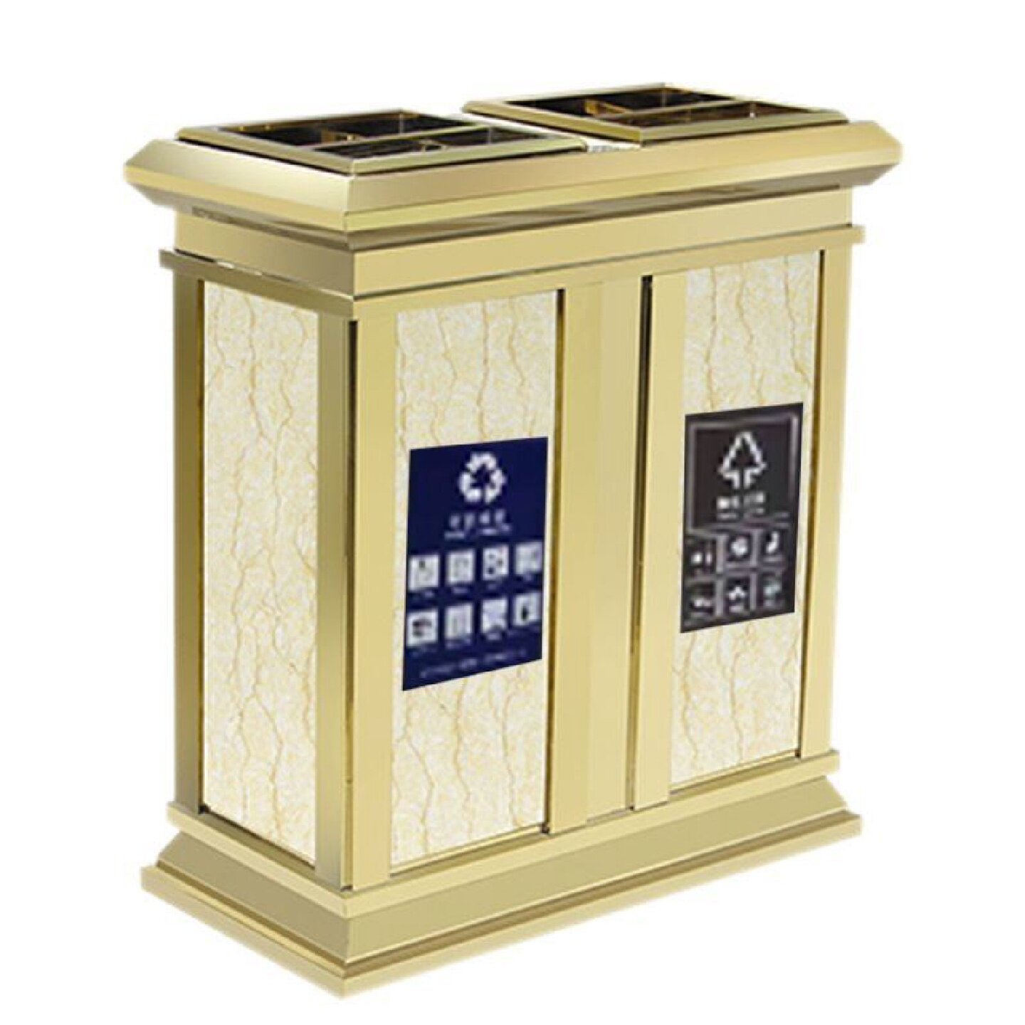 不锈钢垃圾桶带烟灰缸商用公共场所酒店电梯口户外大号立式烟灰桶