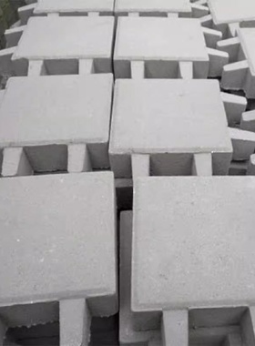 植草砖停车场地砖双八字嵌草砖混凝土绿色井字植草砖草坪砖蟹脚砖