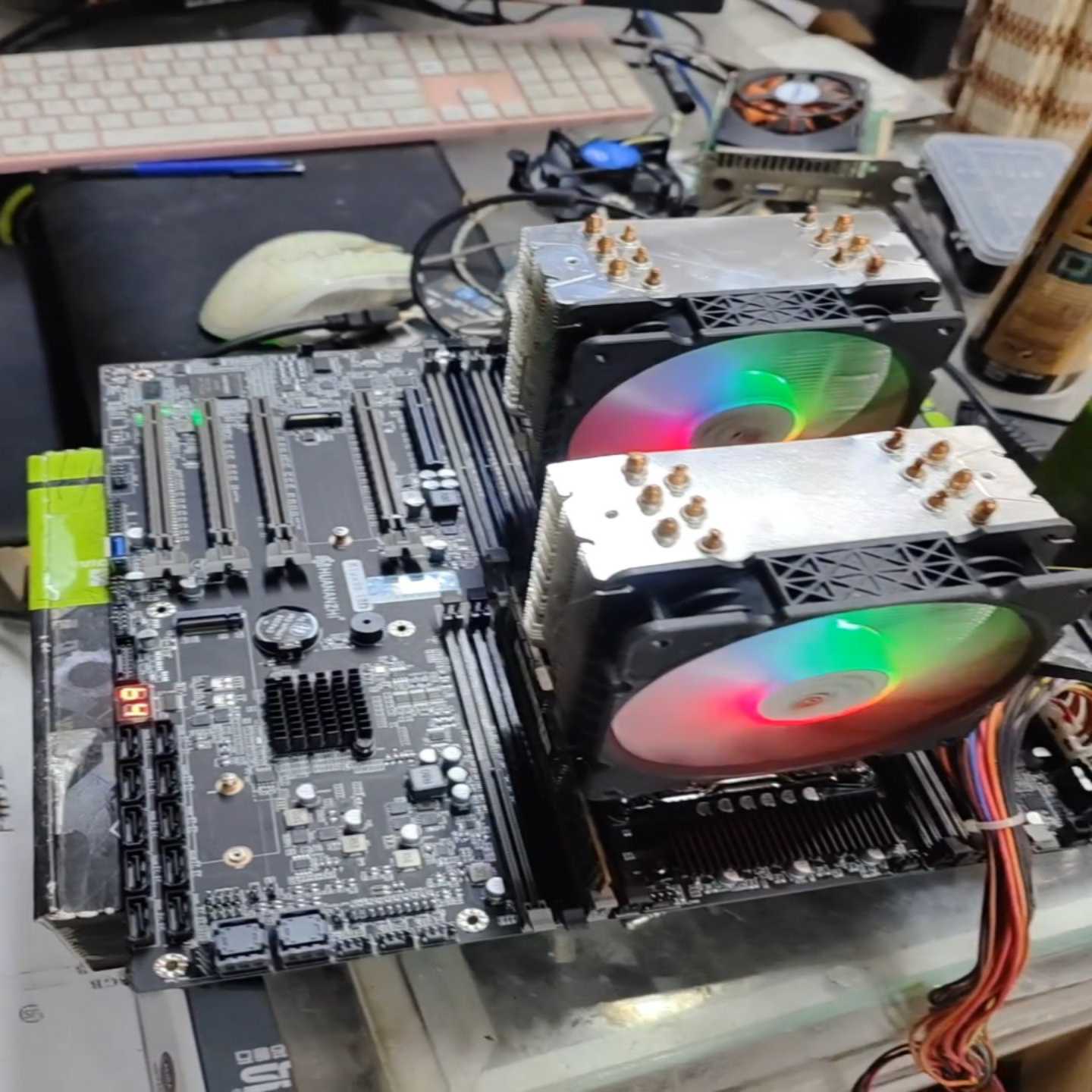 （议价）华南金牌X10X99-16D双路服务器主板集成IPMI接口工