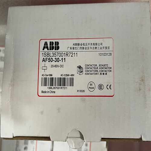 (议价)ABB接触器，AF50-30-11 ，原包装，库存不