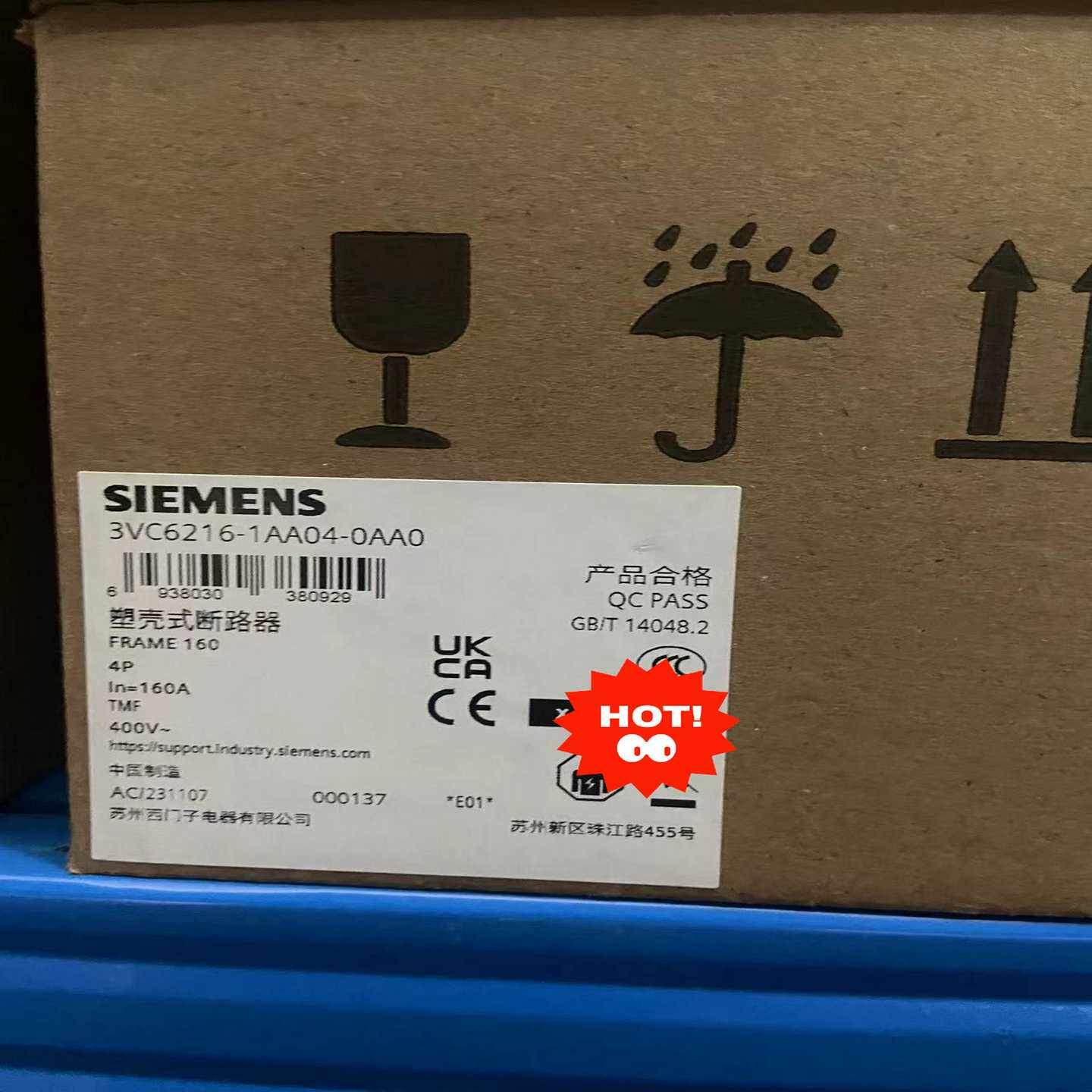 3VC6216-1AA04-0AA0塑壳断路器~询价