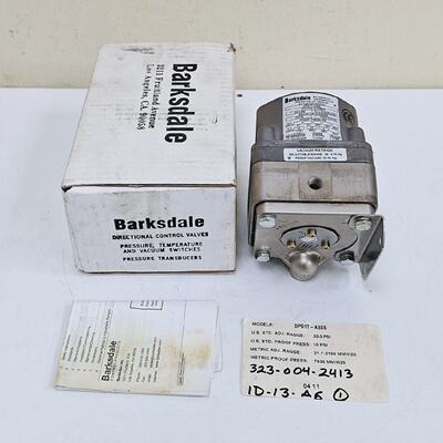 Barksdale DPD1TA3SS Pressure Or Vacuum Actuated Switch