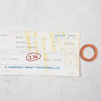 Guarnizione PN 9100210KK041 Per Kawasaki 8S60MCE Originale P