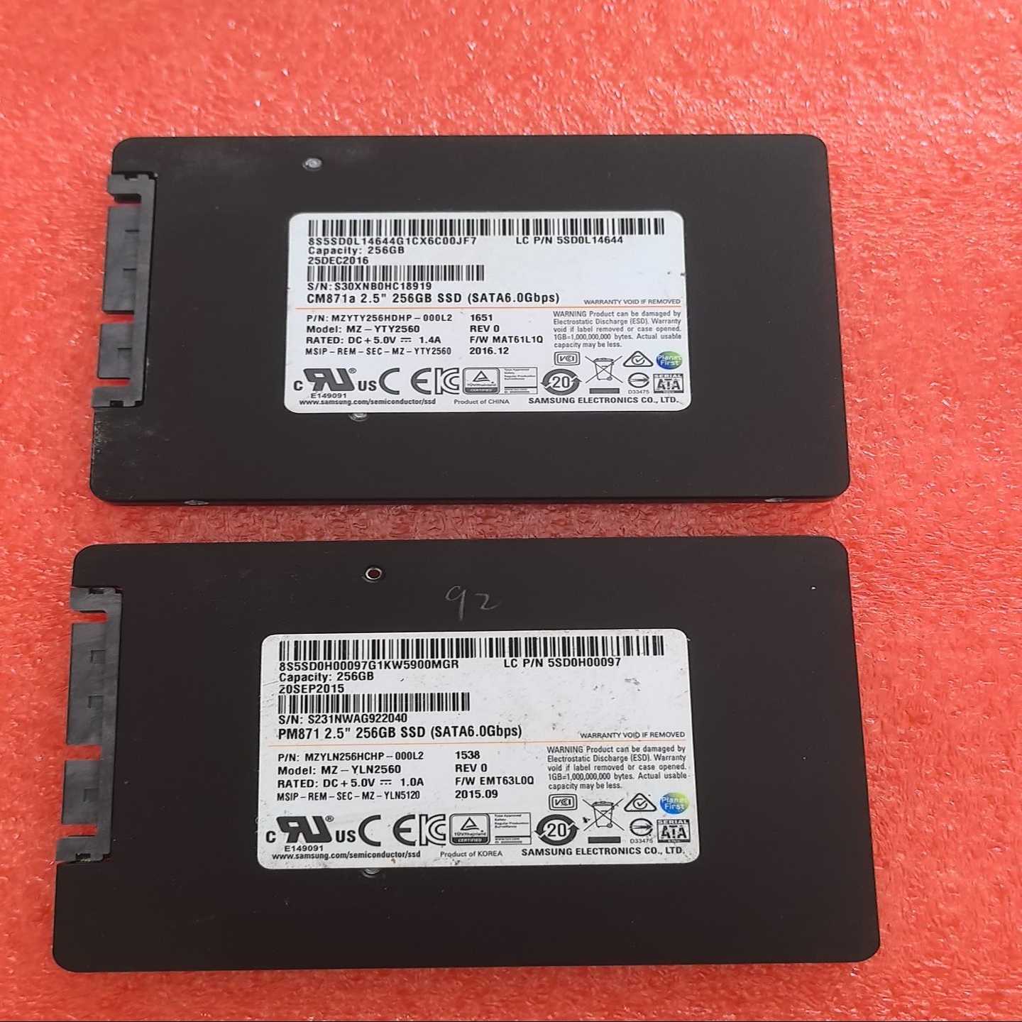 三星CM871pm871a256G固态硬盘,2.5寸S--议价商品