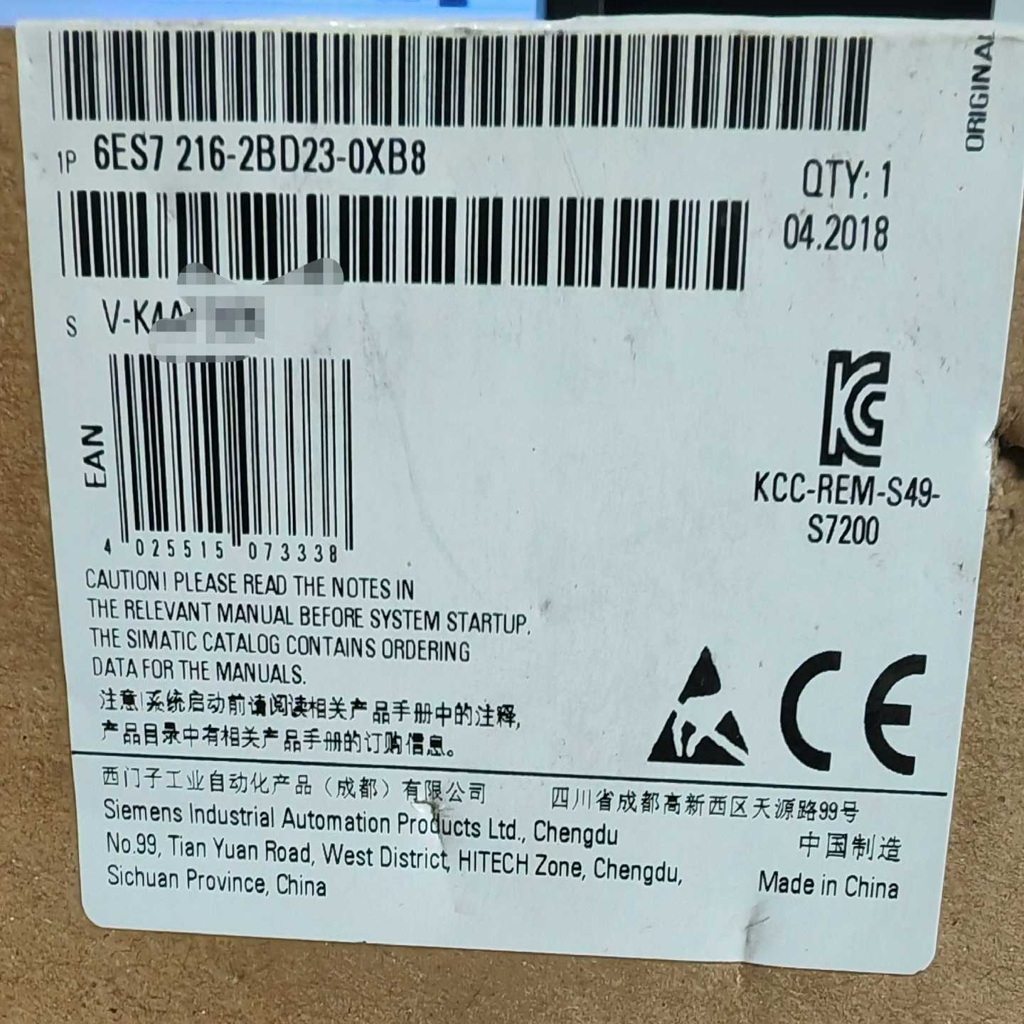 6ES7216-2BD23-0XB8原标未开封议价～（佳毅工控）