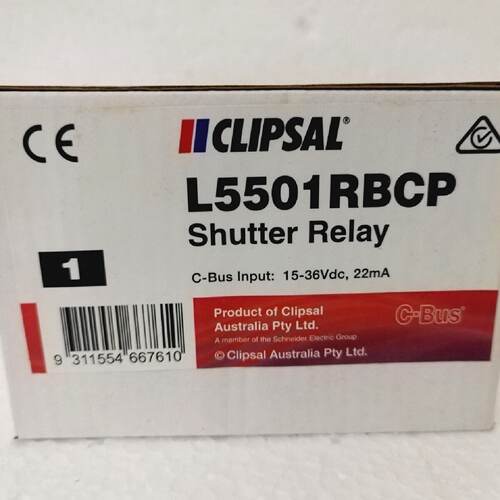 CLIPSAL L5501RBCP CBus Relay DIN Rail Mounted Shutter 240V A