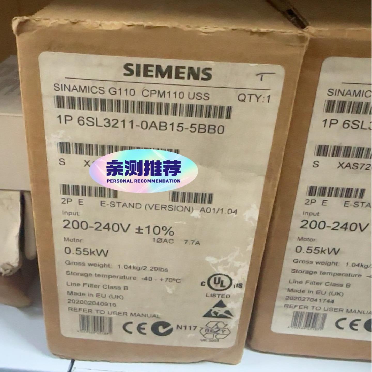 西门子SINAMICSG110变频器，型号6SL3211---议价商品