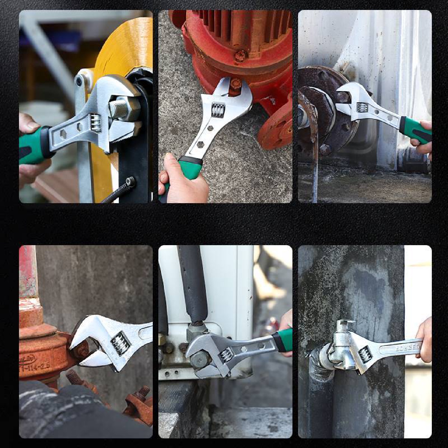 活动扳手工具套装活口管钳五金大全多功能大开口卫浴扳子全套