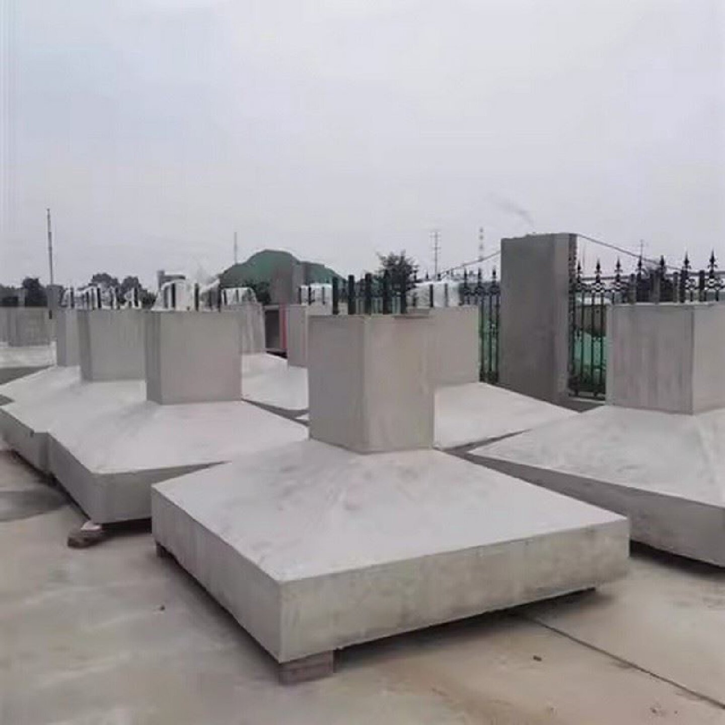钢结构基础墩独立基础底座水泥混凝土预制装配式钢结构基础墩