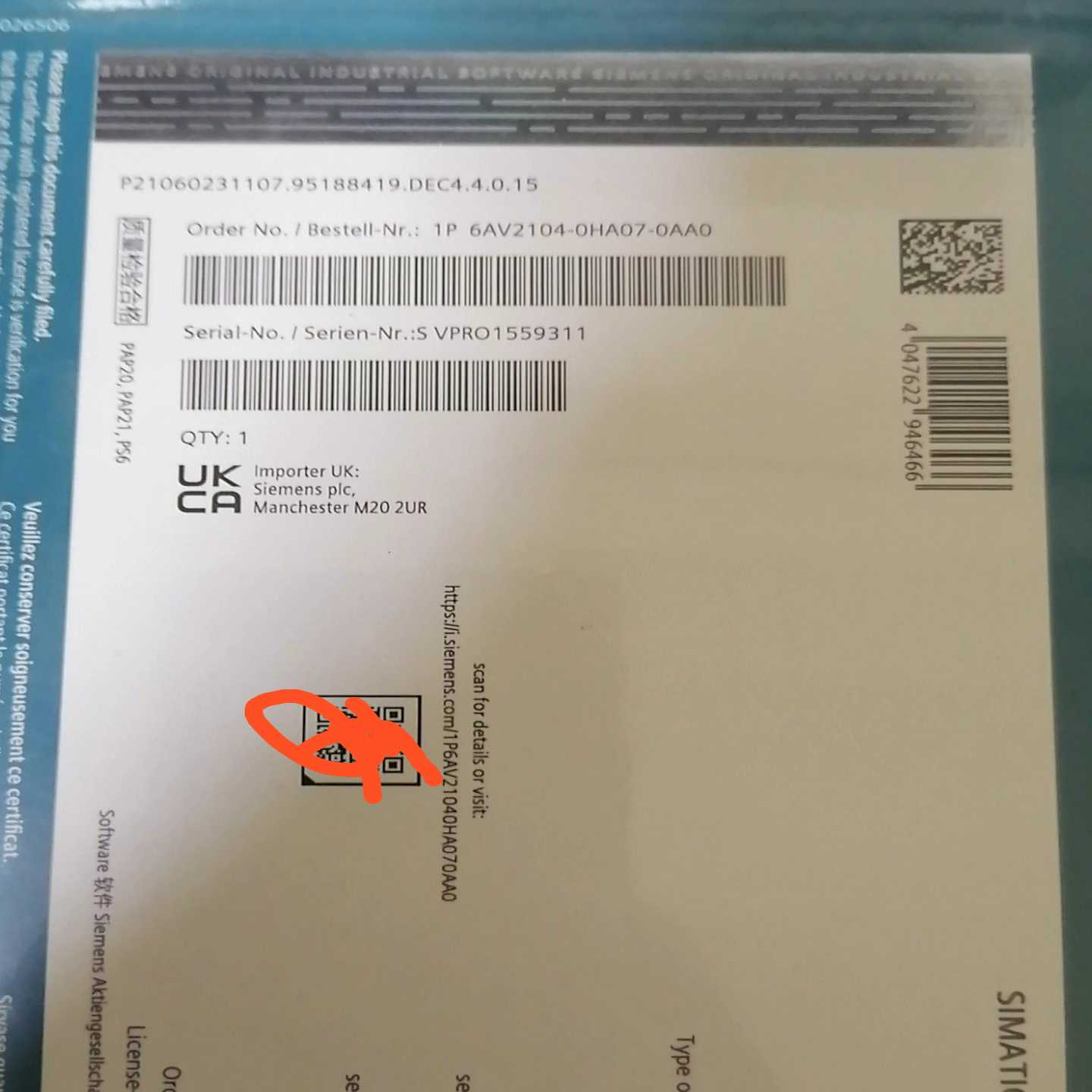 6AV2104-0HA07-0AAA0未开封！需询价