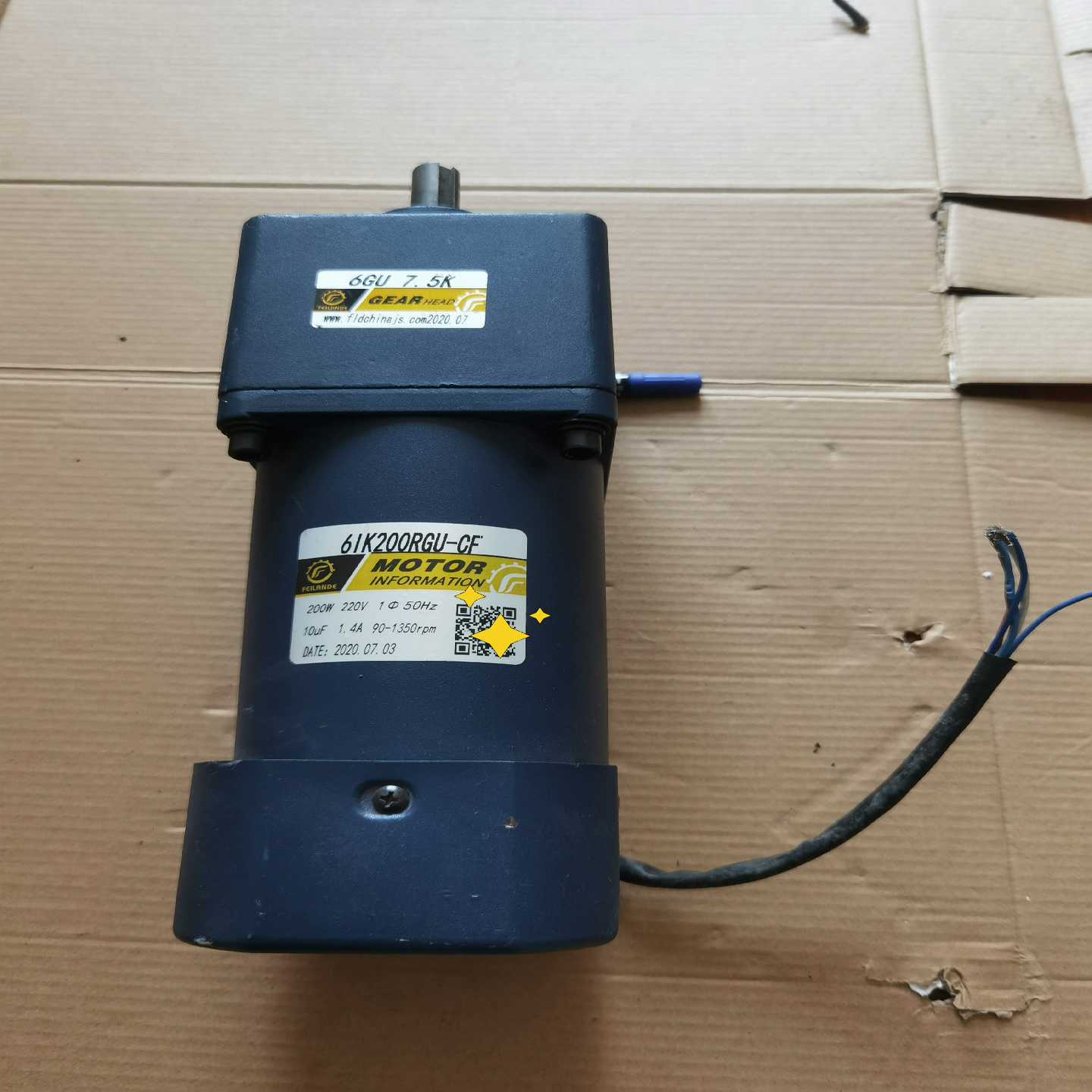 菲兰德调速电机6IK200RGU-CF6GU7.5K询价