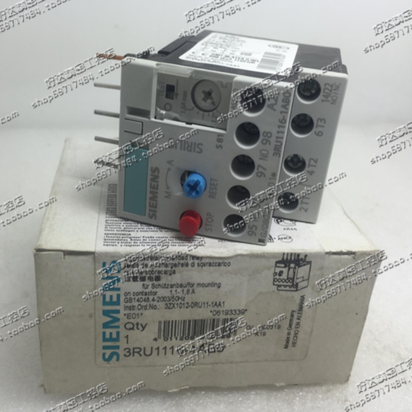 3RU1116-1AB0/1CB0/1EB0/1DB0进口西门子热继电器现货正品全新