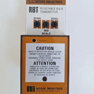 Resistance Moore Industries RBT Transmitter Bulb
