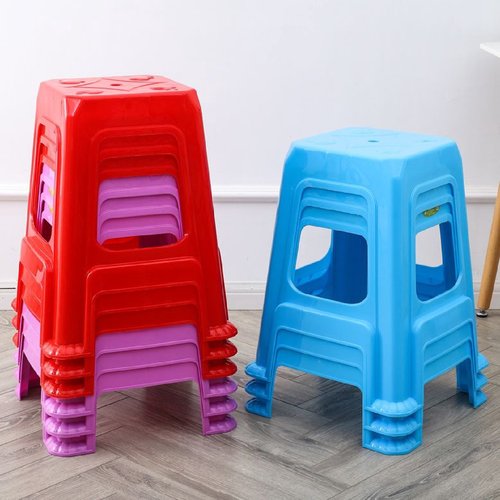 1加厚塑料凳子熟胶凳客厅家用成人塑胶板凳高凳餐椅方凳防滑餐桌