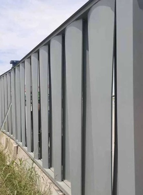 市政施工围挡工地黄色圆孔百叶孔防风围挡挡板工程安全临时围档板