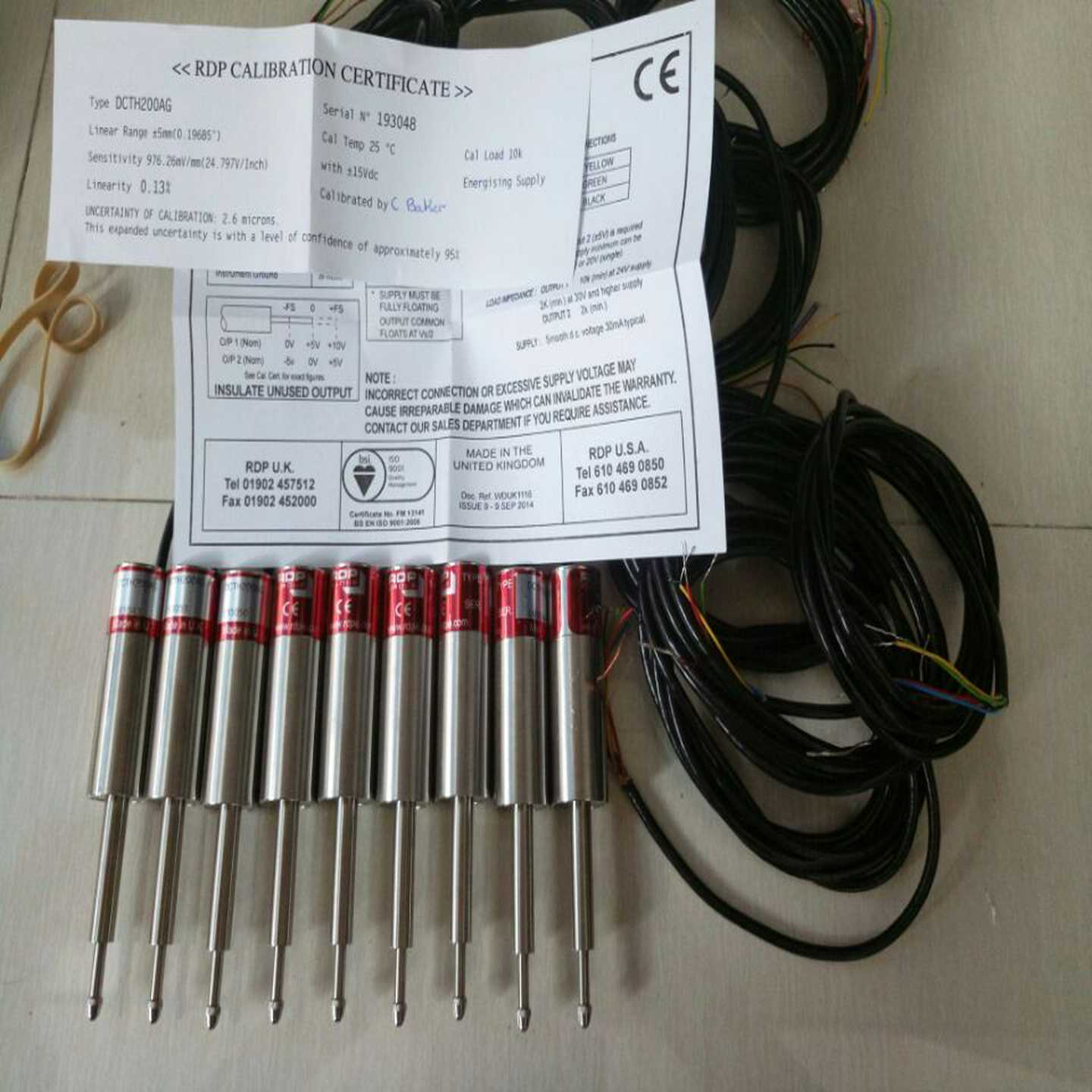 询价-英国RDP位移传感器D5/300HK,D5/400HK,MD5/500HK,D6/02500UR