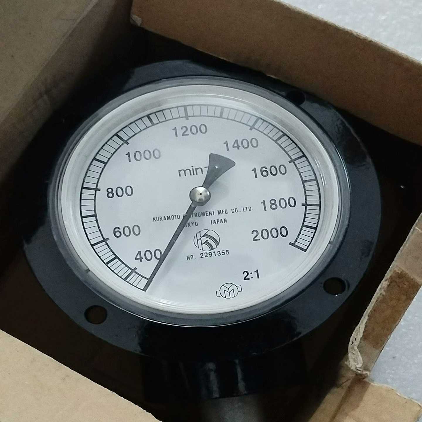 议价全新KURAMOTO转速表，测量范围600-2000转/分钟