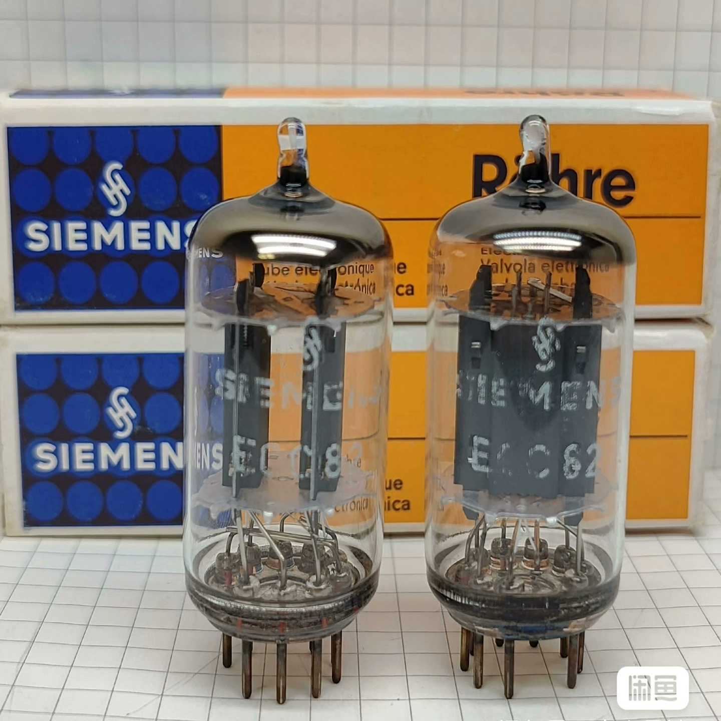 德律风根产标原盒ECC82/12AU7肥环电子管询价