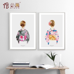 墙画和风家居装 工厂发货日式 饰画客厅挂画餐厅卧室沙发背景壁画