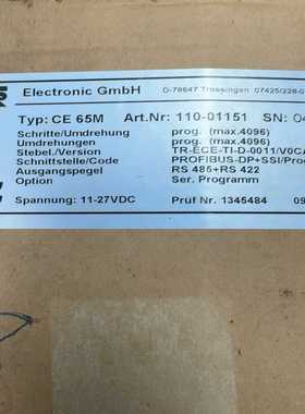-【全新原装】德国TRElectronic编码器CE--议价商品