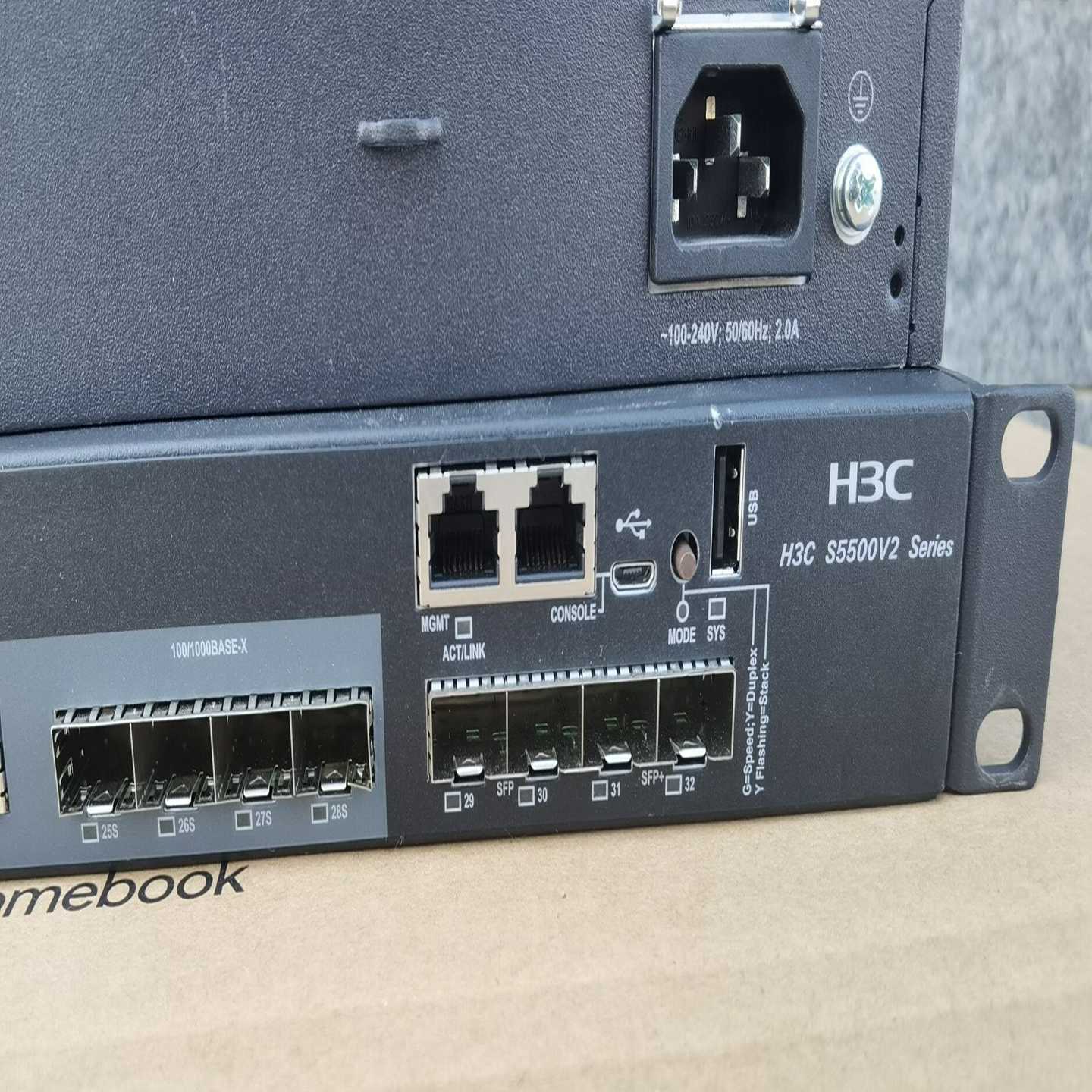 华三S5500V2-34S-EI交换机一台28千兆电口十-议价