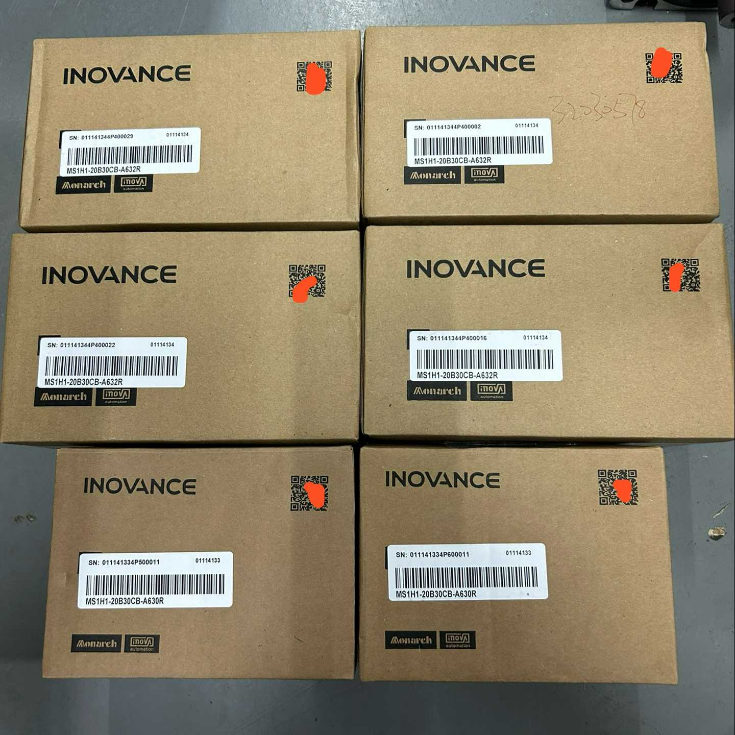 汇川电机MS1H1-20B30CB-A630R，500询价