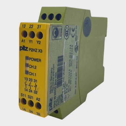 Pilz Safety Relais P2HZ X3 24VDC 2nO 1nC Emergency Off Relay