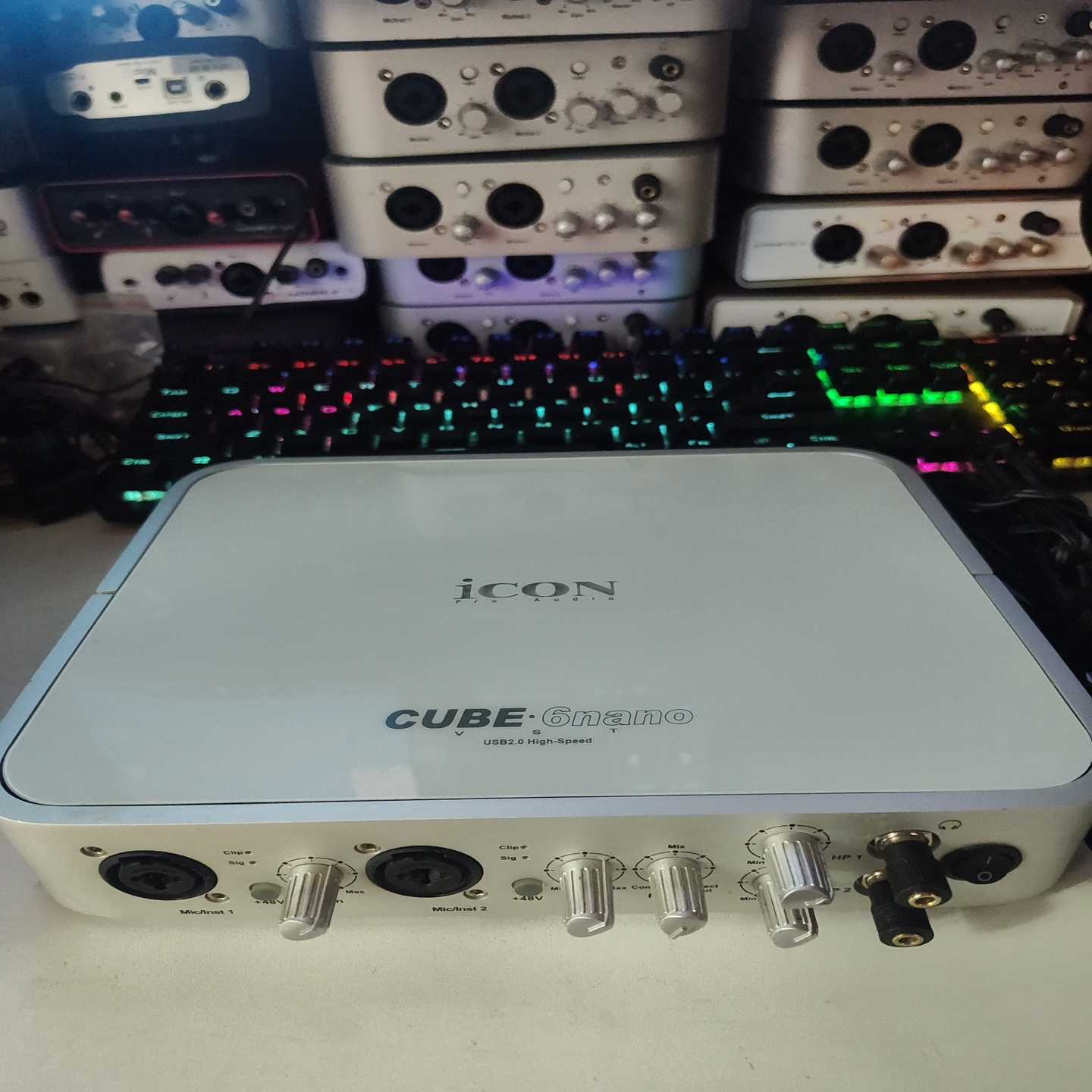 艾肯6nano.vst电脑声卡,功能完好,6进6出,支持双麦--议价商品