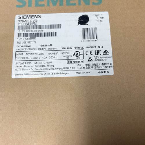 询价/伺服驱动器6SL32105FB108UF0原
