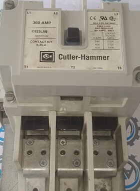 Cutler Hammer C825LN6 Contactor 360Amp 3 Ph 110120 Volt Bobi
