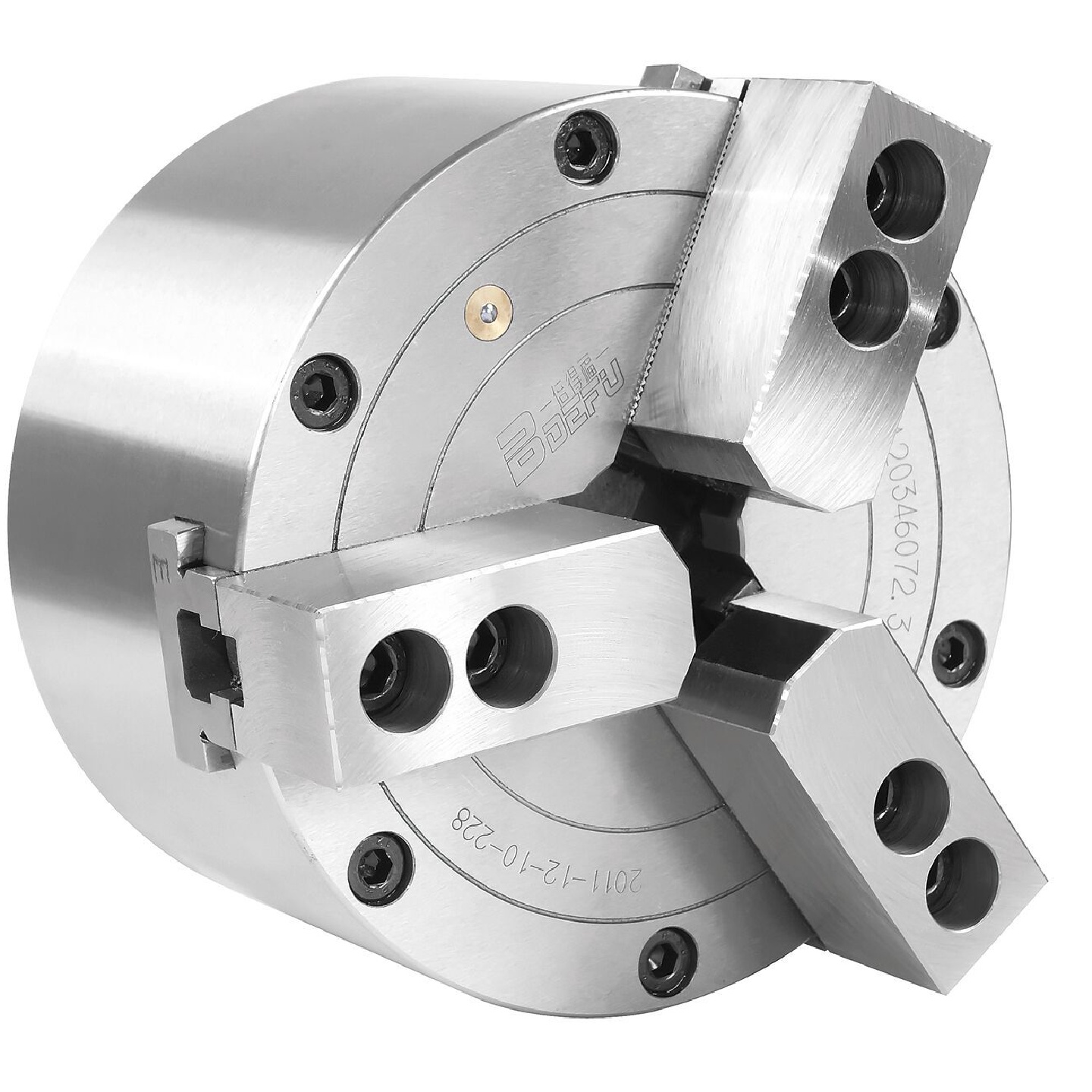 厂家销售包邮倍得福气动三爪中实卡盘KS250-3十寸全钢件数控车床