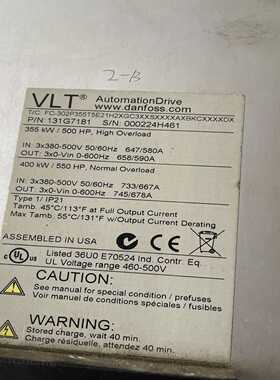 【议价】丹佛斯变频FC302P355成色嘎嘎新配件整机扣我。