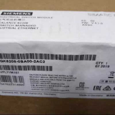 议价6GK52080BA002AC2西门子可管理层面2IE交换机6GK52O8-0BA00-2