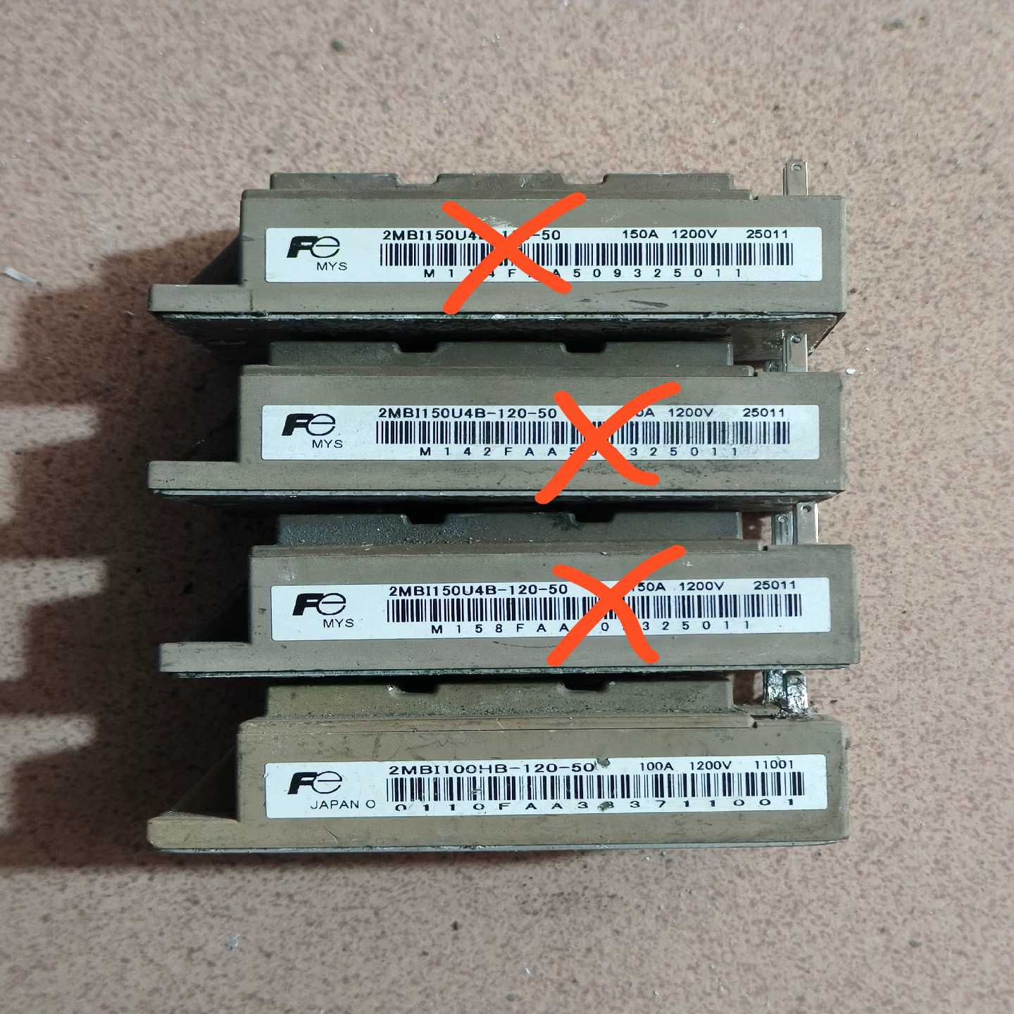 询价模块2MI-120-50图片实物拍摄，拆机