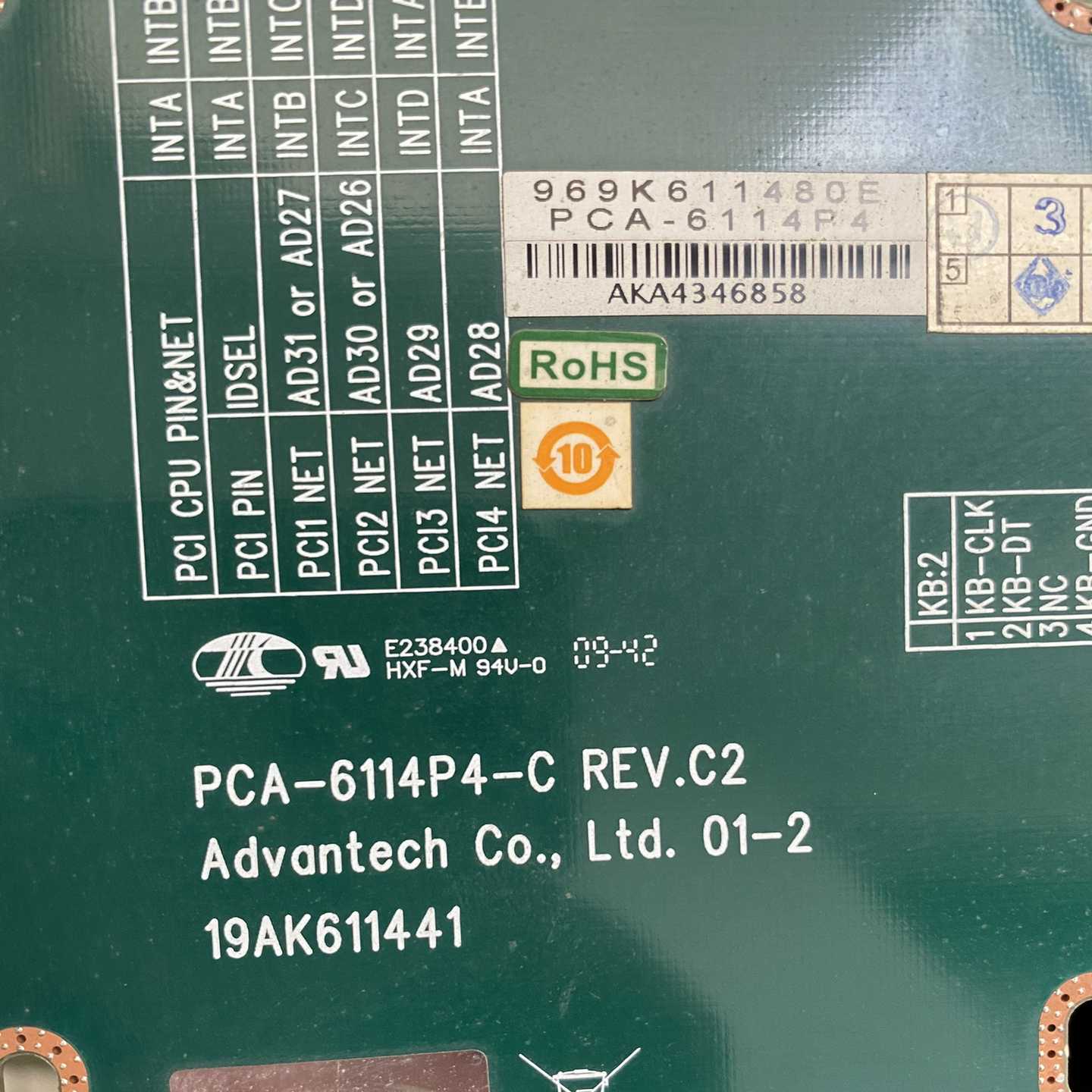 议价研华工控机底板PCA-6114P4-CREVC2现货/维r修